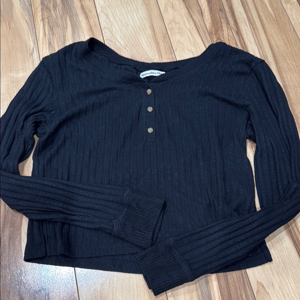 A & F Ribbed Long Sleeve Top